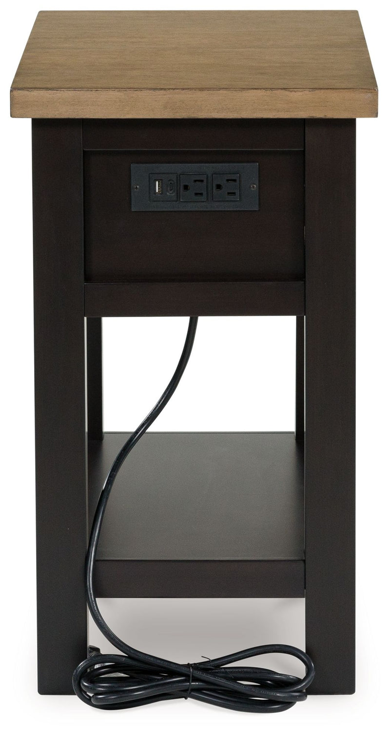 Drazmine - Chair Side End Table - Brown