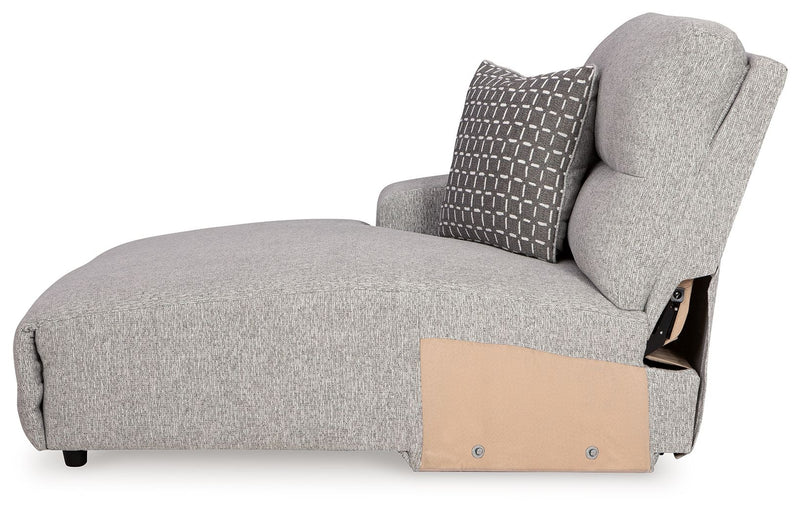 Acklen Place - Laf Power Reclining Back Chaise - Pewter