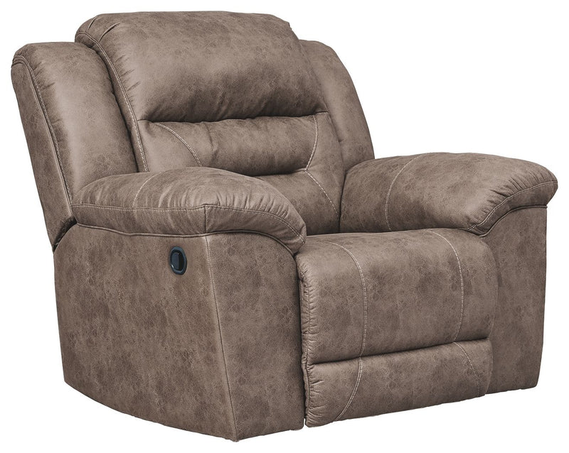 Stoneland - Rocker Recliner - Faux Leather - Fossil