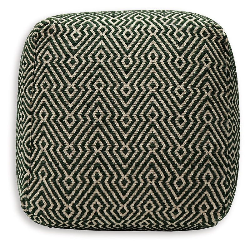 Abacy - Pouf - Green / Ivory