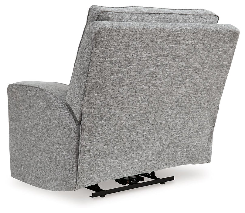 Biscoe - Power Recliner /Adj Headrest - Pewter