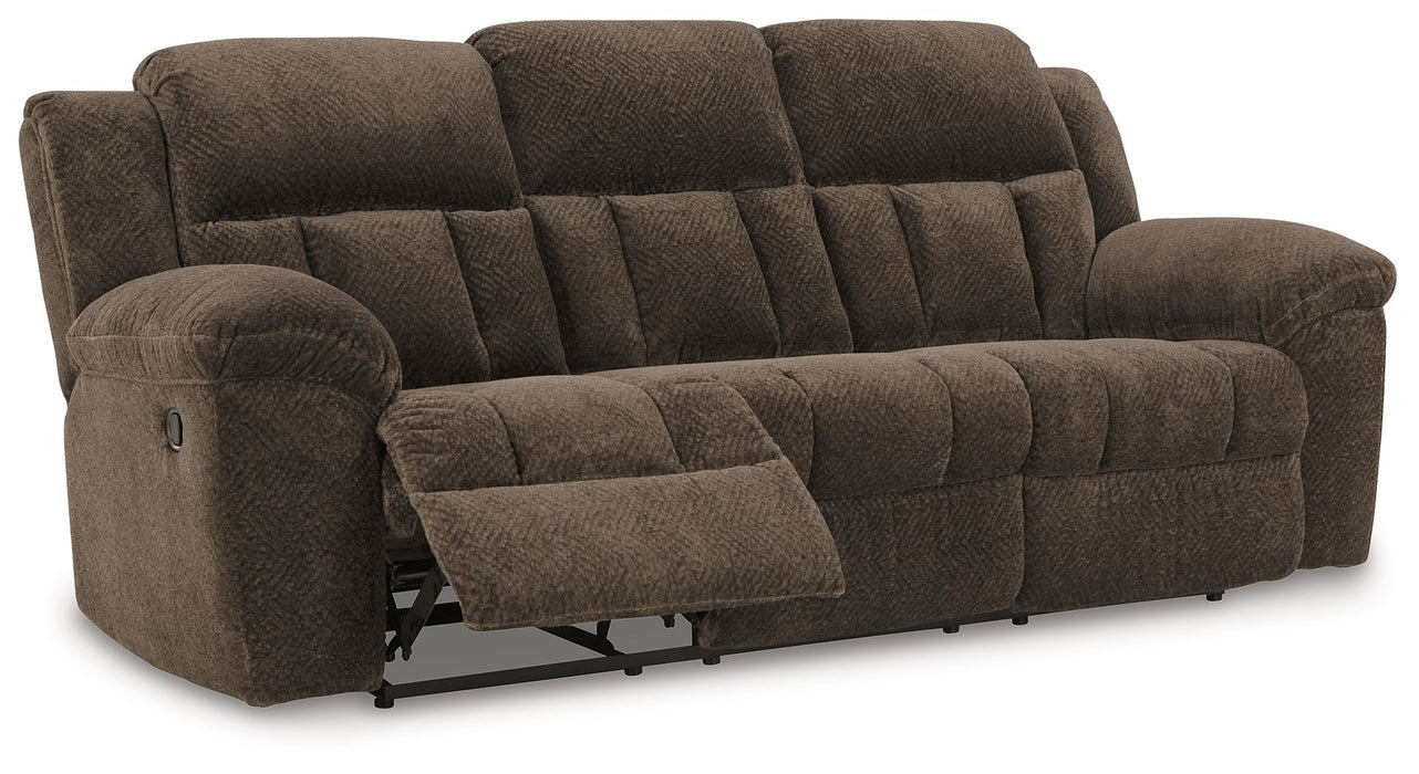 Frohn - Reclining Sofa - Fabric - Chocolate