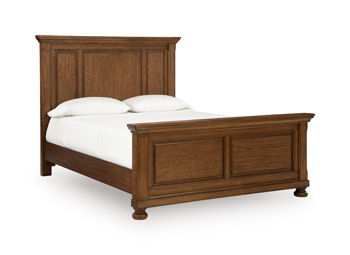 Zackaryn - Queen Panel Headboard - Warm Brown