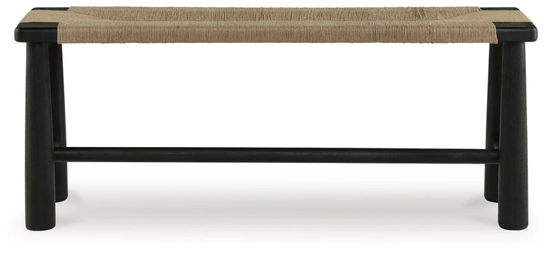 Acerman - Accent Bench - Black / Natural