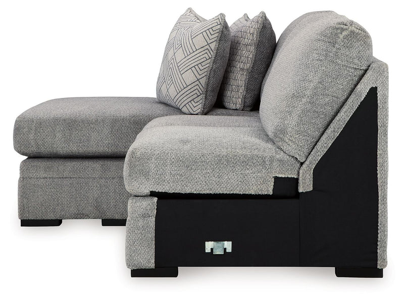 Casselbury - Laf Sofa Chaise - Cement
