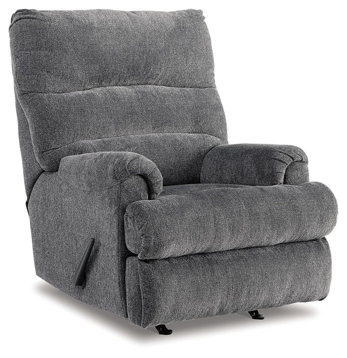 Man Fort - Rocker Recliner - Fabric - Graphite
