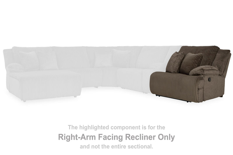 Top Tier - Raf Zero Wall Recliner - Fabric - Chocolate