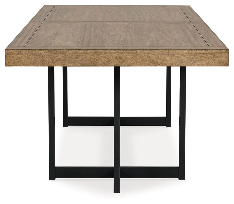 Tomtyn - Rectangular Dining Room Extension Table - Light Brown
