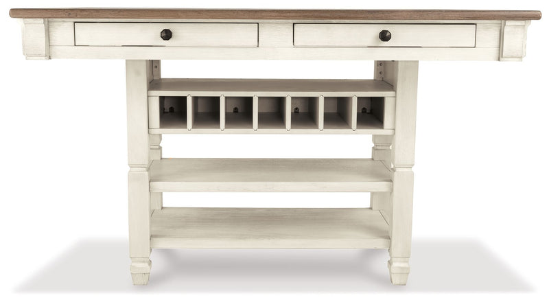 Bolanburg - Rectangular Dining Room Counter Table - Beige