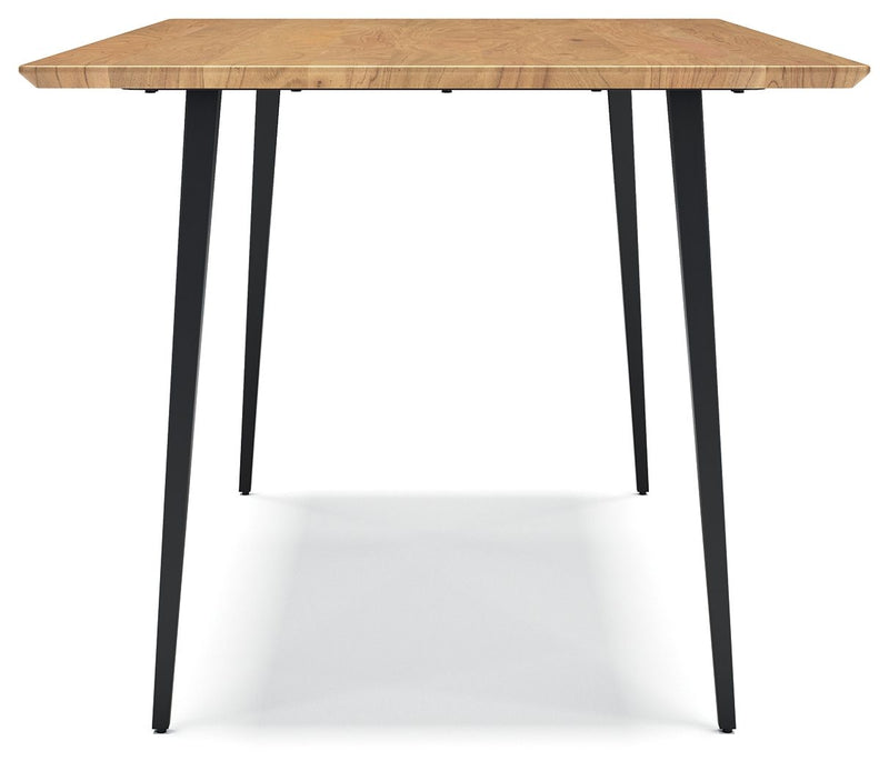 Gretlynn - Rectangular Dining Room Table - Black / Natural