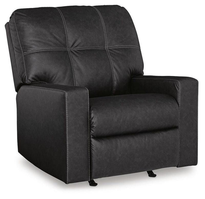 Barlin Mills - Rocker Recliner - Carbon - Faux Leather