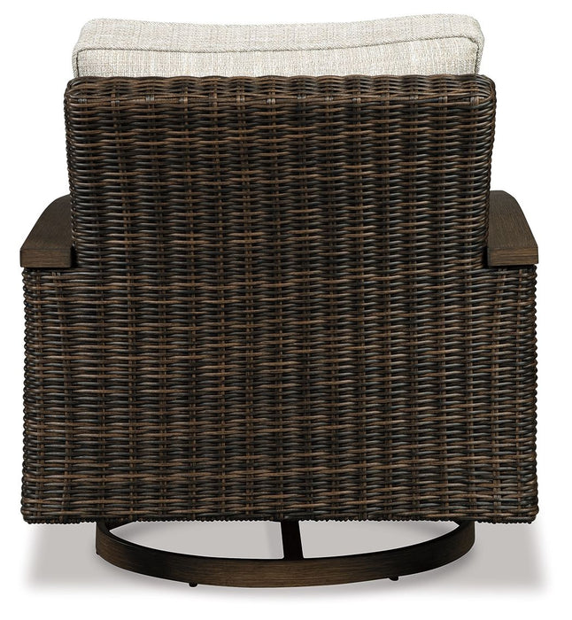 Paradise Trail - Swivel Lounge Chair (Set of 2) - Medium Brown