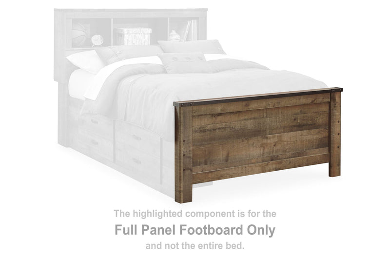Trinell - Full Panel Footboard - Brown