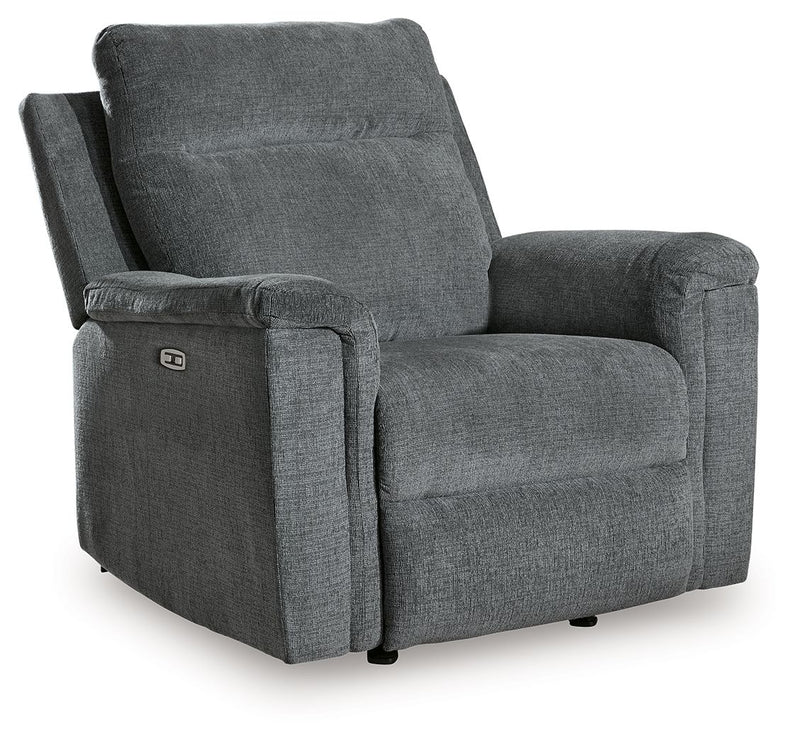 Barnsana - Power Rocker Recliner - Fabric - Gravel