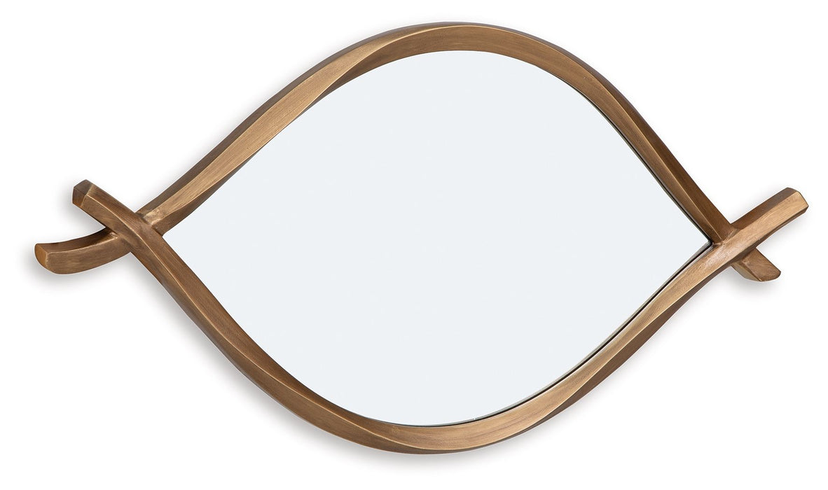 Bartner - Accent Mirror - Antique Gold Finish