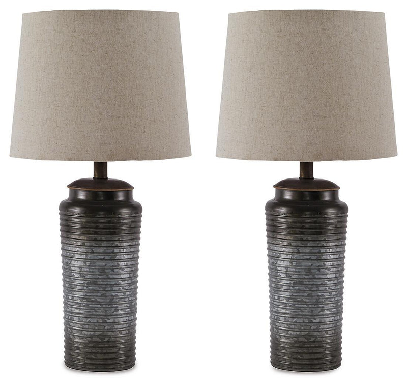 Norbert - Metal Table Lamp (Set of 2) - Gray