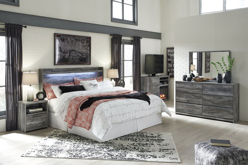 Baystorm - King Panel Headboard - Gray