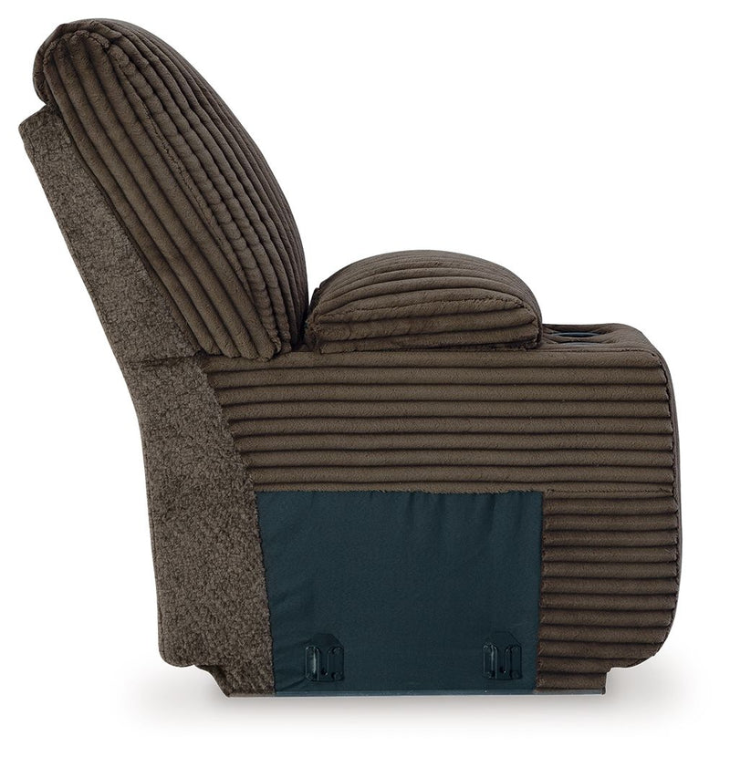 Top Tier - Console With Storage - Fabric - Chocolate