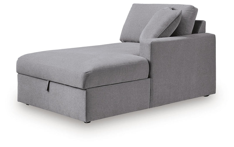 Modmax - RAF Corner Chaise With Storage - Granite