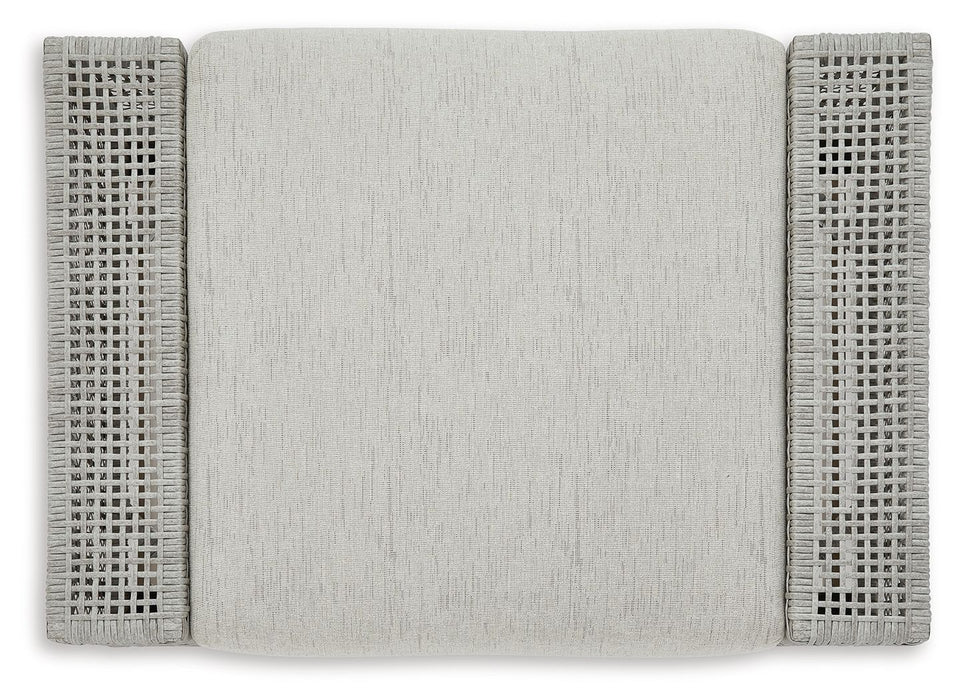 Seton Creek - Ottoman With Cushion - Gray