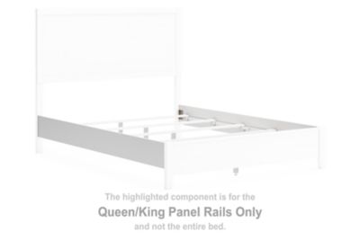 Binterglen - Queen/King Panel Rails - White