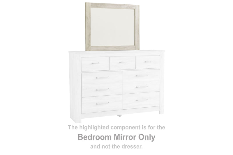Bellaby - Bedroom Mirror - Wooden Frame - Whitewash