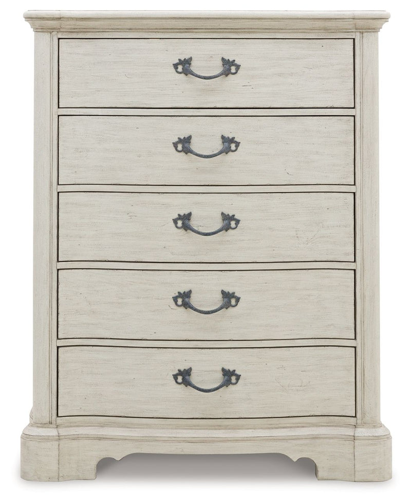Arlendyne - Five Drawer Chest - Antique White