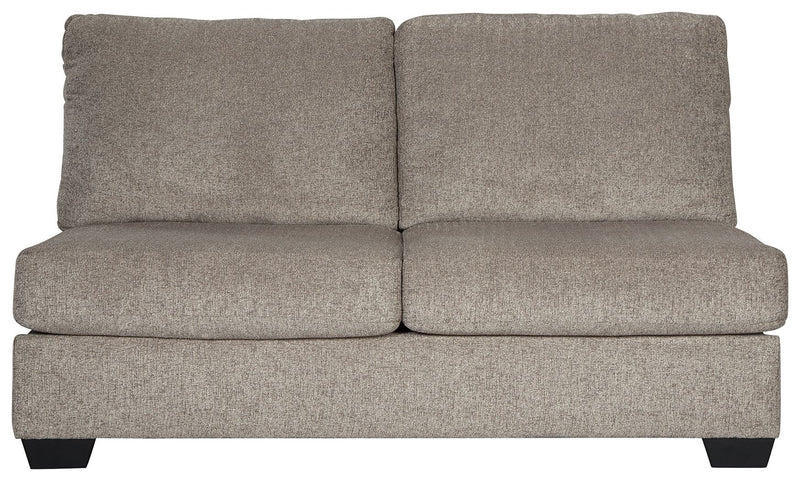 Ballinasloe - Armless Loveseat - Platinum