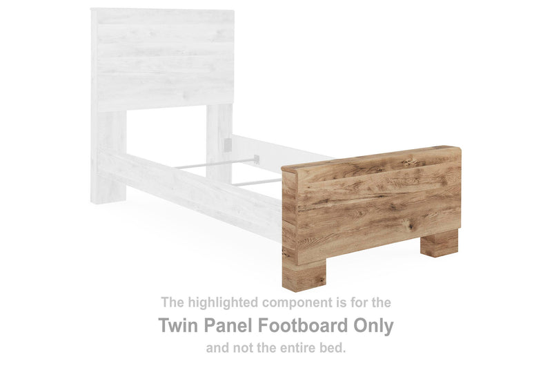 Hyanna - Twin Panel Footboard - Tan Brown - Wood