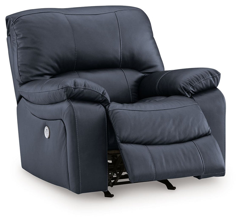 Leesworth - 3 Pc. - Power Reclining Sofa, Power Reclining Loveseat, Power Rocker Recliner - Ocean
