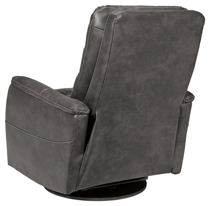 Riptyme - Swivel Glider Recliner - Quarry