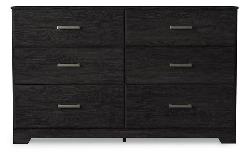 Belachime - Six Drawer Dresser - Charcoal - Wood