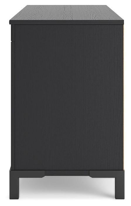 Cayberry - TV Stand With Fireplace - Black