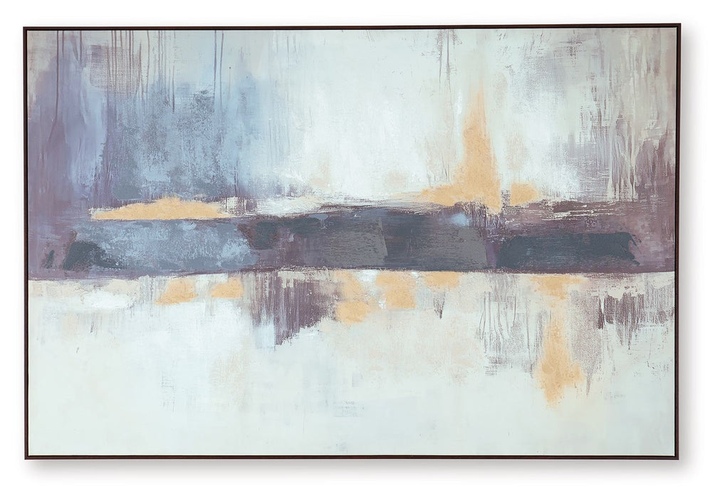 Gatesford - Wall Art - Blue / White / Tan