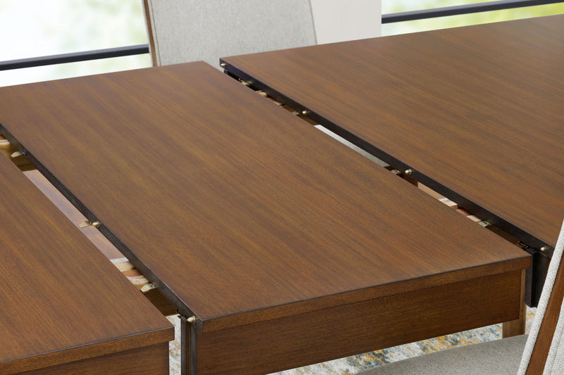 Lyncott - Rectangular Dining Room Extension Table - Brown