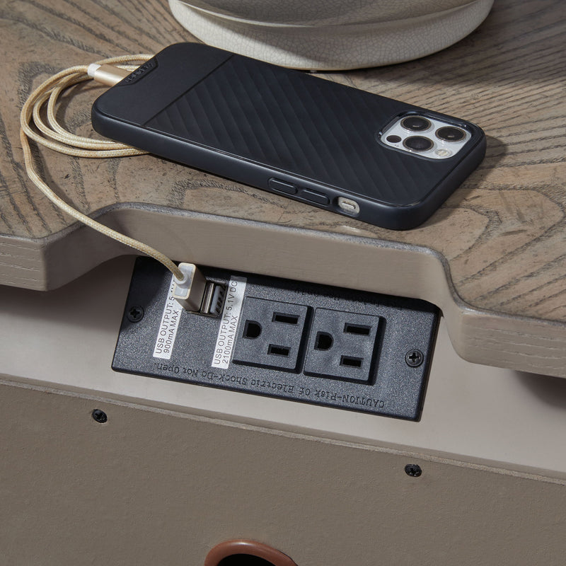 Ardenfield - Three Drawer Night Stand - Light Brown