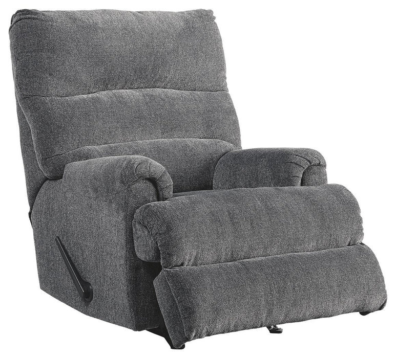 Man Fort - Rocker Recliner - Fabric - Graphite