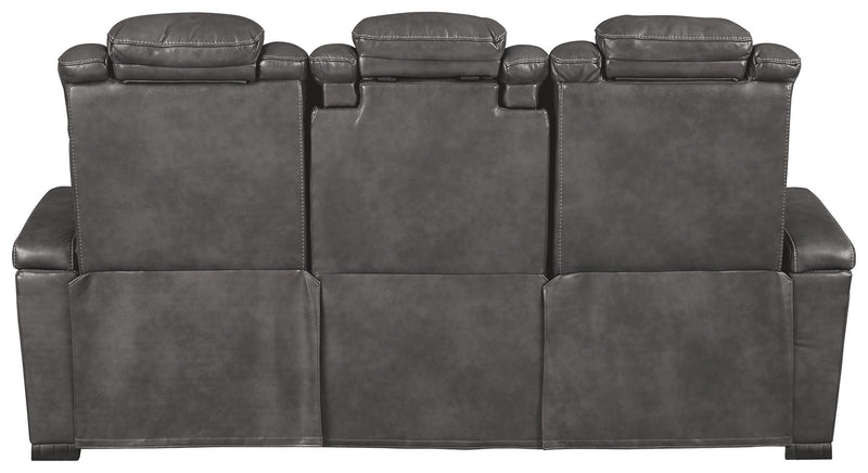 Turbulance - PWR REC Sofa with ADJ Headrest - Quarry
