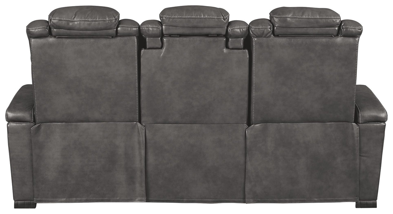 Turbulance - PWR REC Sofa with ADJ Headrest - Quarry
