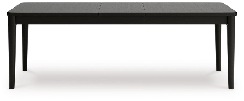 Portdown - Rectangular Dining Room Extension Table - Black