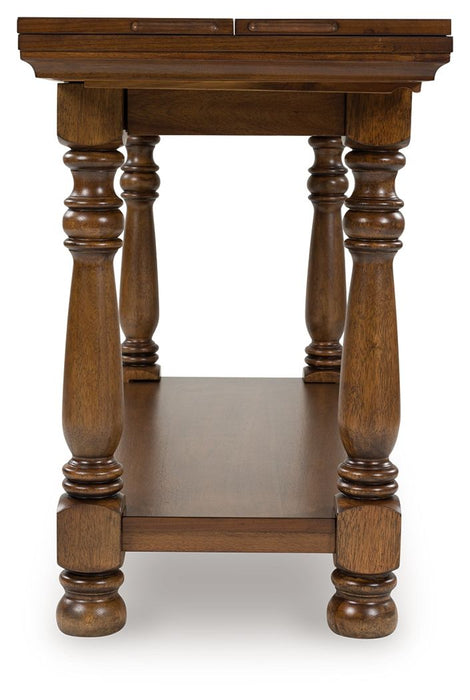 Sturlayne - Flip Top Sofa Table - Brown