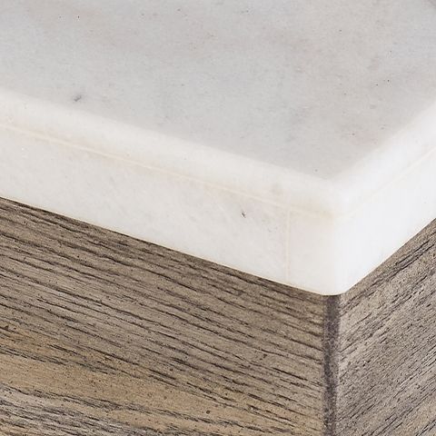 Loyaska - Rectangular Cocktail Table - Brown / Ivory