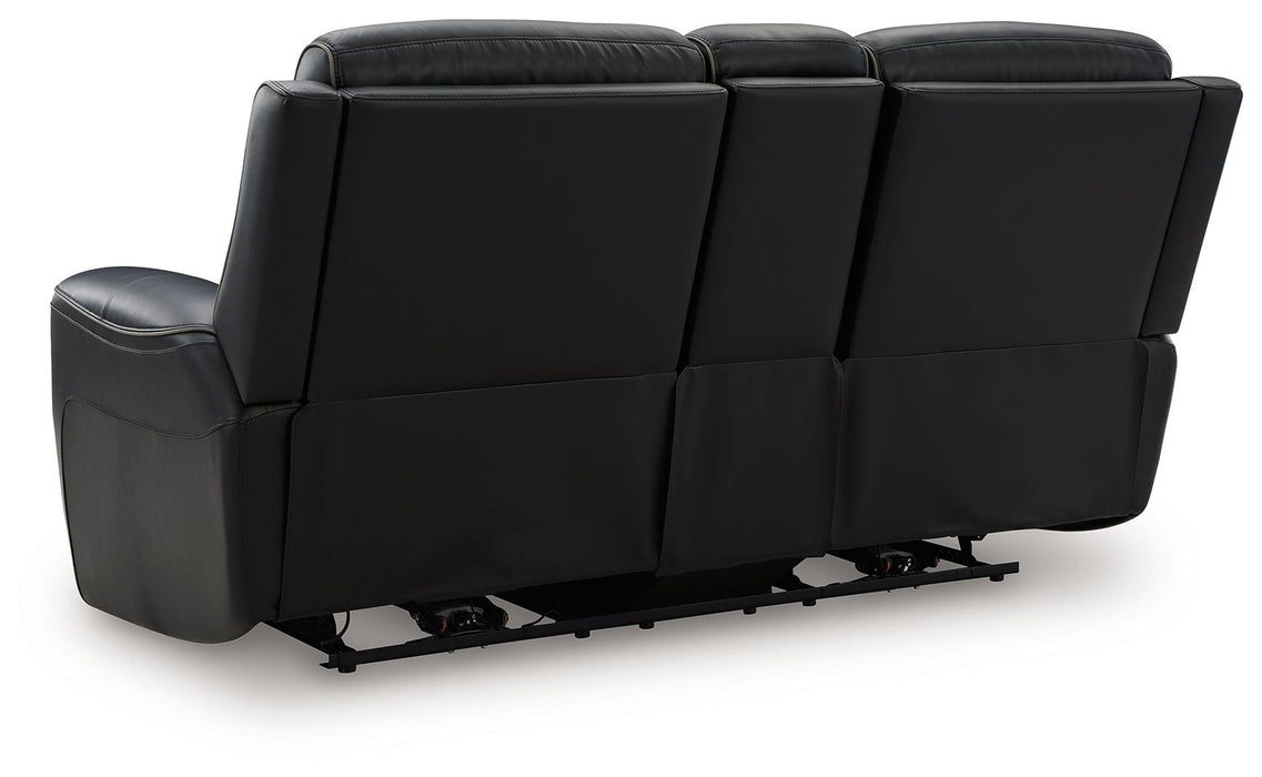5Z-Comfort - Relaxation - Power Reclining Loveseat with Console / Adj Headrest
