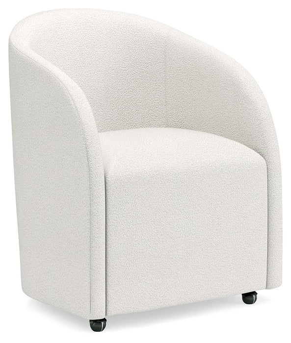 Korestone - 3 Pc. - Home Office Desk, Chair, Credenza - Warm Brown