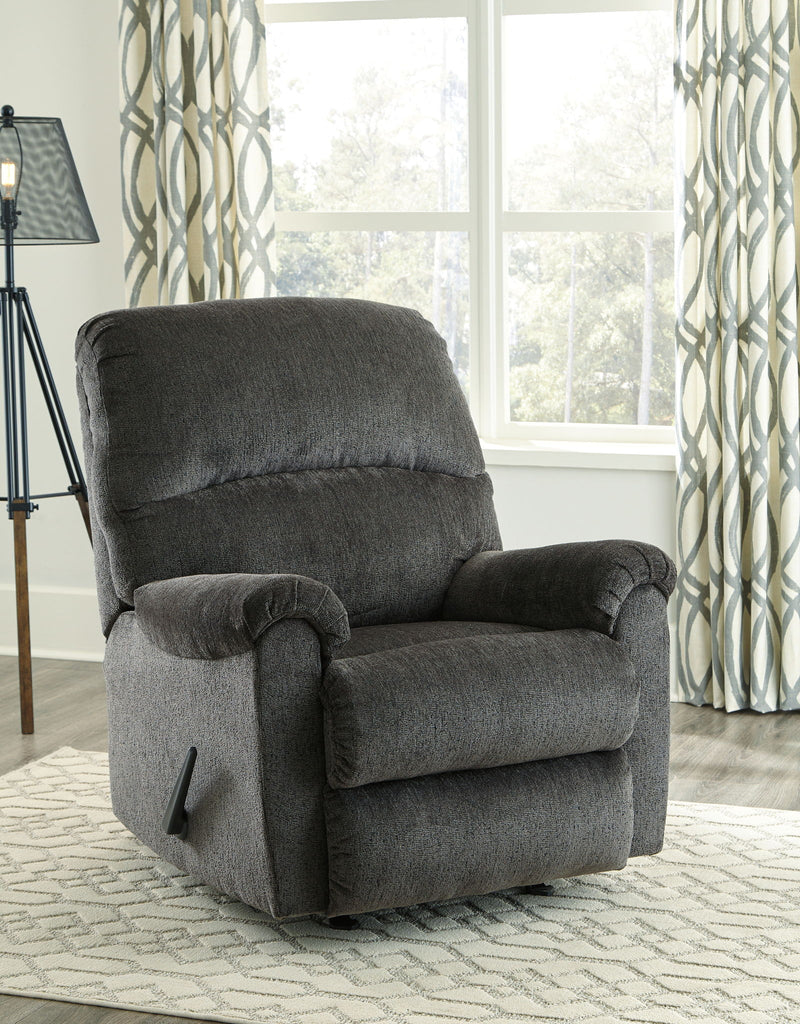 Ballinasloe - Rocker Recliner - Fabric - Smoke