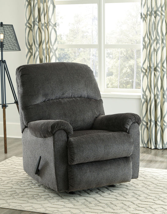 Ballinasloe - Rocker Recliner - Fabric - Smoke