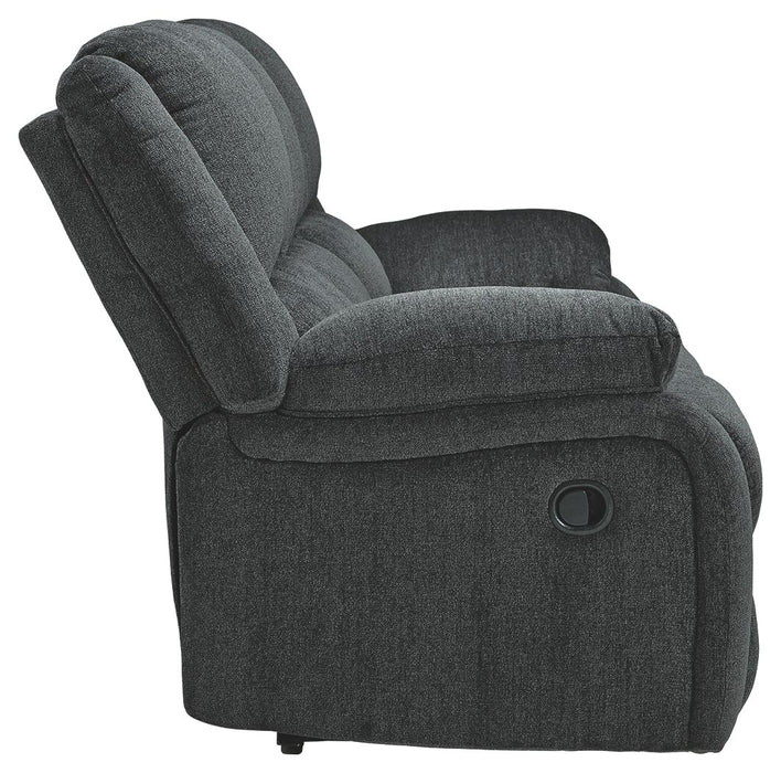 Draycoll - Reclining Sofa - Fabric - Slate