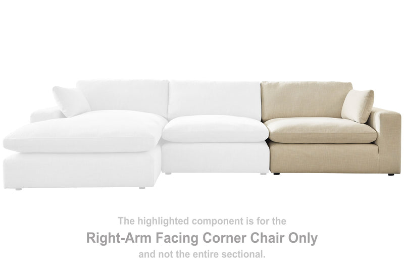 Elyza - RAF Corner Chair - Linen
