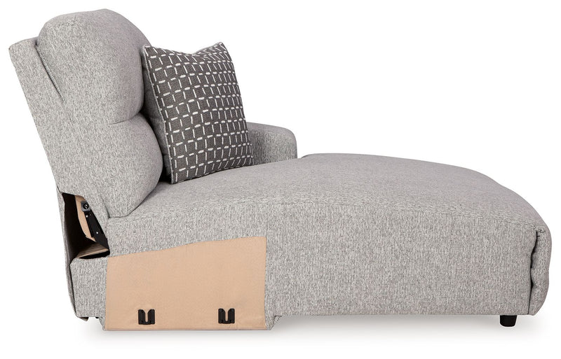 Acklen Place - Raf Power Reclining Back Chaise - Pewter