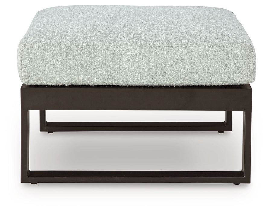 Beachloft - Ottoman With Cushion - Black / Gray